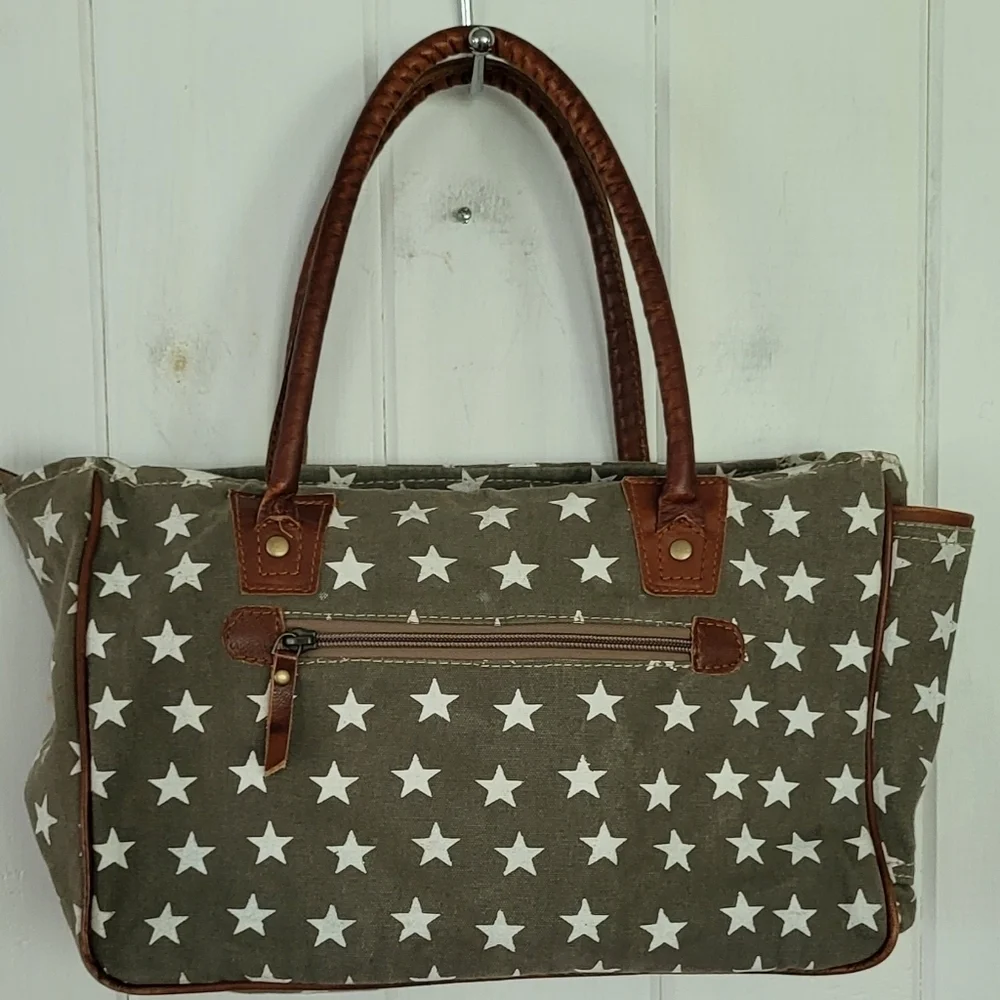 Myra Bag Freedom Of Stars Top Zip Top  Handle Bag
